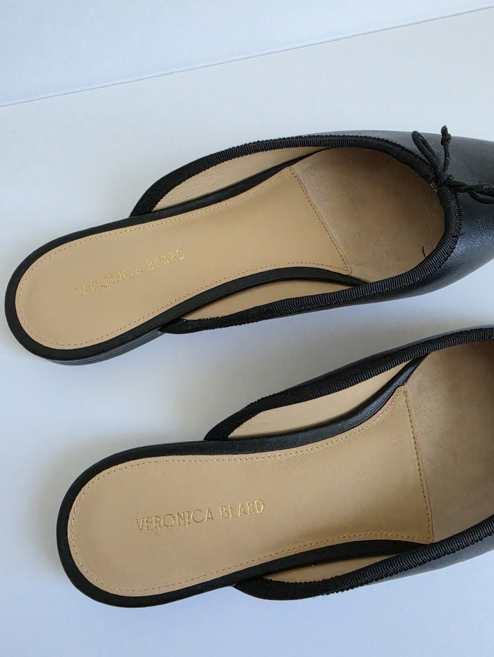 Veronica Beard Catherine Leather Mules - Picture 5 of 7